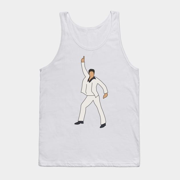 Saturday Night Fever Disco John Travolta Emoji Tank Top by popmoments